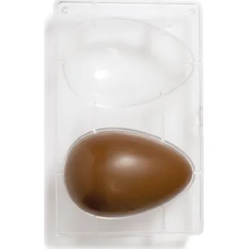 Forma na pečení Polykarbonátová forma na čokoládu vajíčka velká 15x10x7,5cm - Decora