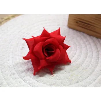 umělá květina Hlava květiny Růže průměr květu 7 cm ČERVENÁ