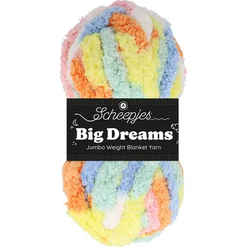 Příze Žinylková příze na pletení rukama Scheepjes BIG DREAMS odstín Sweet Escape