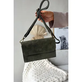 Kabelka Malá kabelka z přírodního semiše Boto zelená 3456231