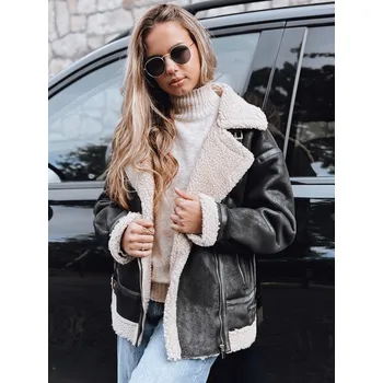 Dámská casual bunda Dámská kožená bunda s kožešinou DStreet Other 3462159