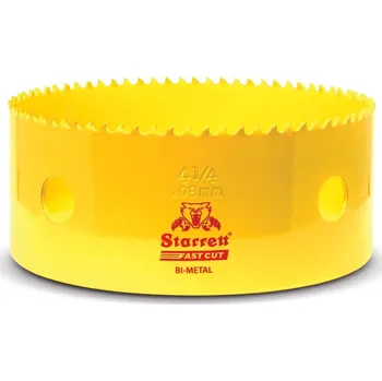 Vrták STARRETT Vykružovací vrták korunkový HSS 108mm, bimetalová děrovka - novinka FAST CUT!