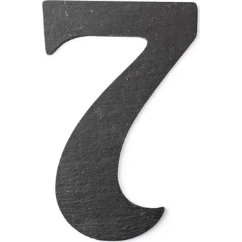 Gutta číslice břidlicová - velká číslice 7 tmavě šedá