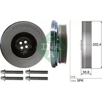 Rozvod motoru INA Sada řemenice klikové hřídele IN 544060320 + DOPRAVA ZDARMA!