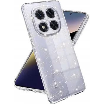 Pouzdro na mobilní telefon Techsuit SparkleSkin Series pro Xiaomi Redmi Note 14 Pro 5G Poco X7 průhledný