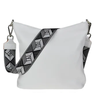 NovaKabelka.cz Kožená italská crossbody kabelka Amalia Bianca III