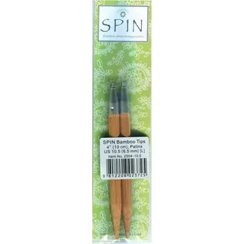 ChiaoGoo Jehlice Spin Bamboo L 10Cm 6,5mm (Pletací jehlice ChiaoGoo Spin Bamboo L 10Cm 6,5mm)