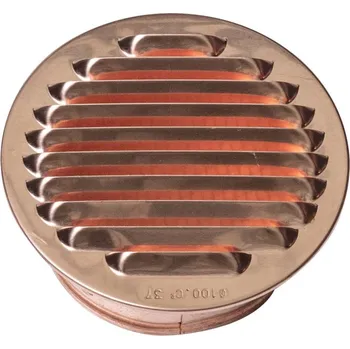 Větrací mřížka Gutta měděná mřížka kulatá 160 mm měděná