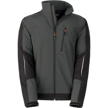 Pánská softshellová bunda Kapriol bunda VITTORIA PRO L šedá / černá