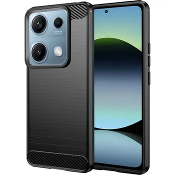 Pouzdro na mobilní telefon Pouzdro Techsuit Carbon Silicone pro Xiaomi Redmi Note 14S černé