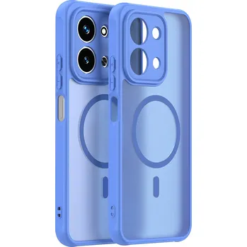 Pouzdro na mobilní telefon Techsuit HaloFrost II MagSafe pro Xiaomi Redmi 15C 4G/5G nebesky modrá