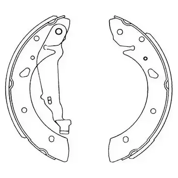 Brzdová čelist KAVO PARTS Sada brzdových čelistí KVP KBS-9915