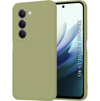 Pouzdro na mobilní telefon Techsuit SoftFlex pro Xiaomi Redmi 15 4G / Redmi 15 5G v barvě matcha