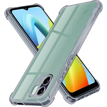 Pouzdro na mobilní telefon Techsuit Shockproof průhledný silikon Xiaomi Redmi A1 / A2 kouřově černý