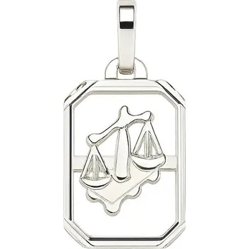 Přívěsek Stříbrný přívěs zvěrokruh Váhy obdélníkový rámeček