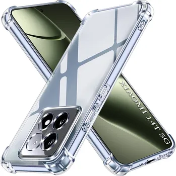 Pouzdro na mobilní telefon Techsuit Shockproof silikonový obal Xiaomi 14T průhledný