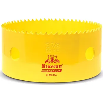 Vrták STARRETT Vykružovací vrták korunkový HSS 98mm, bimetalová děrovka - novinka FAST CUT!