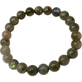Náramek Labradoritový náramek 8 mm – třpytivý minerální náramek z labradoritu