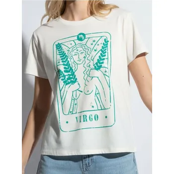 Dámské spodní prádlo Sinsay - Bavlněná košilka s potiskem - bílá - 8131J-00J - 8131J-00J-XL