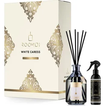 Aroma difuzér Roomoi White Caress dárková sada aroma difuzér 200 ml + home sprej 100 ml