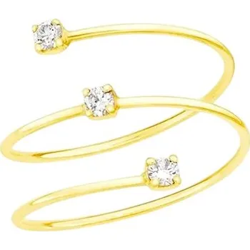 Prsten Liu Jo Designový pozlacený otevřený prsten se zirkony LJ2490M 58 mm + 2 měsíce na vrácení zboží