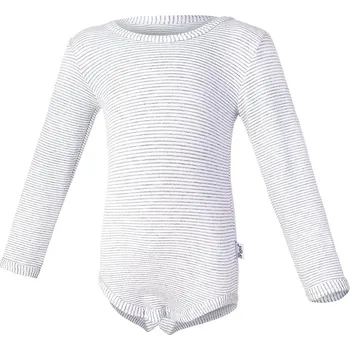 Kojenecký body Little Angel Body smyk DR Outlast® - pruh bílošedý melír Velikost: 80