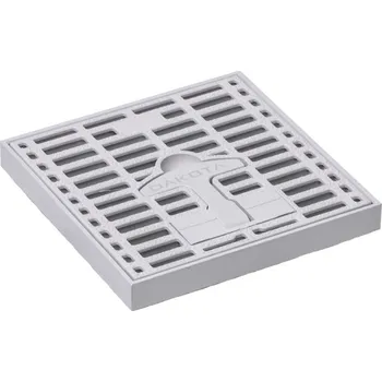 Gutta rošt s madlem 550 x 550 mm šedá