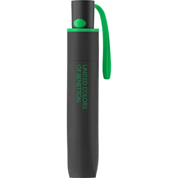 UNITED COLORS OF BENETTON Benetton deštník Skládací automatický Černý 28cm/95cm