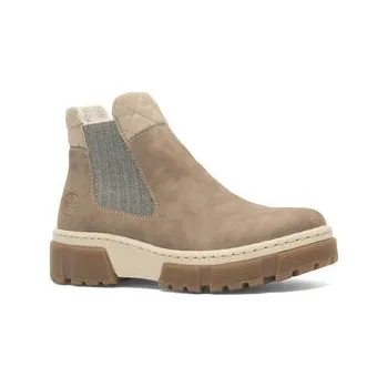 Dámské kozačky Polokozačky Rieker X8674-64 Béžová 42