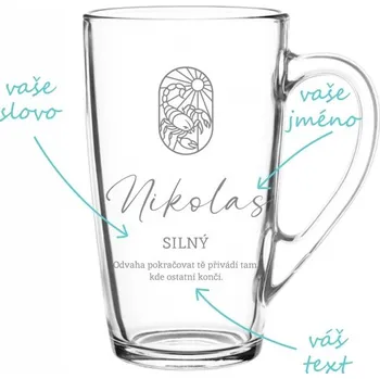 Pískovaný hrnek znamení Štíra