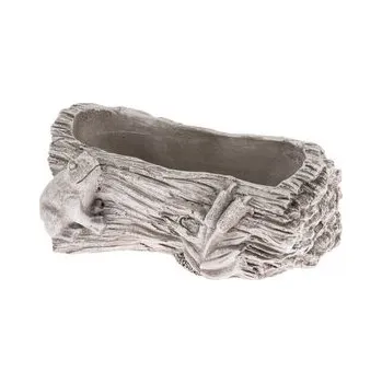 Betonový květináč - kmen s žábou, 0/16