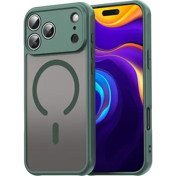 Pouzdro na mobilní telefon Techsuit HaloFrost II MagSafe pro iPhone 17 Pro Max zelená