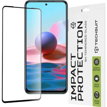 Techsuit 111D Celoplošné sklo Xiaomi Redmi Note 10 4G Černá