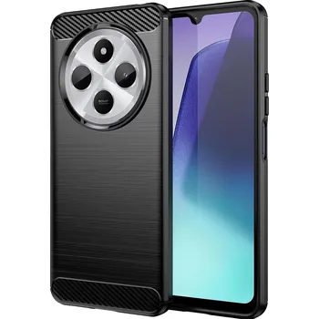 Pouzdro na mobilní telefon Pouzdro Techsuit Carbon Silicone Xiaomi Redmi 14C / Poco C75 černé