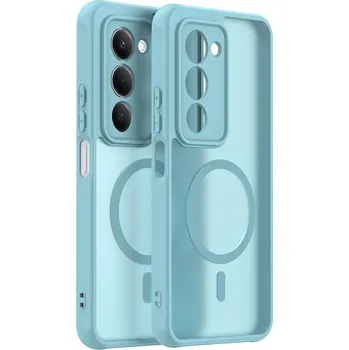 Pouzdro na mobilní telefon Techsuit HaloFrost II MagSafe pro Xiaomi Redmi 15 4G / 5G mátově zelená