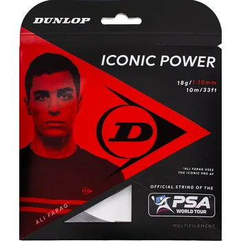 Struna na výplet tenisové rakety Squashový výplet Dunlop Iconic Power Set 1,10 mm