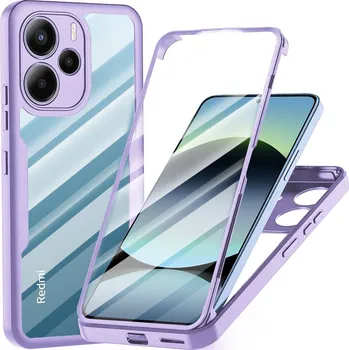 Pouzdro na mobilní telefon Techsuit ColorVerse 360 Series + Ochranná fólie Xiaomi Redmi Note 14 4G Fialová