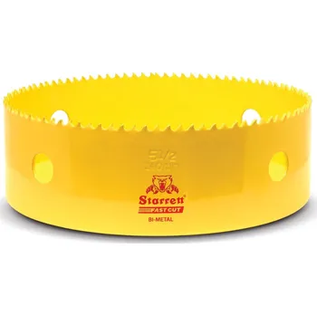 Vrták STARRETT Vykružovací vrták korunkový HSS 140mm, bimetalová děrovka - novinka FAST CUT!