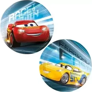 Talíř Papírové talíře Cars 20 cm 8 ks