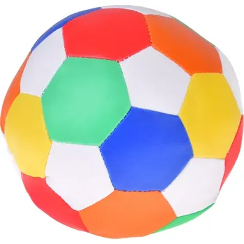 Dětský míč Měkký barevný textilní míč z ekokůže 15 cm