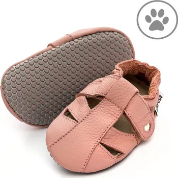 Dívčí sandály Liliputi Barefoot dětské sandály Liliputi® - Cotton Candy Paws růžové Velikost: XL