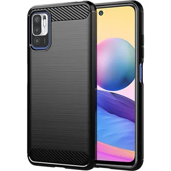 Pouzdro na mobilní telefon Techsuit Karbon Silikon Xiaomi Redmi Note 10 5G Poco M3 Pro 5G Černý