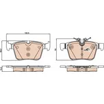 Sada brzdových destiček, kotoučová brzda LUCAS GDB2071