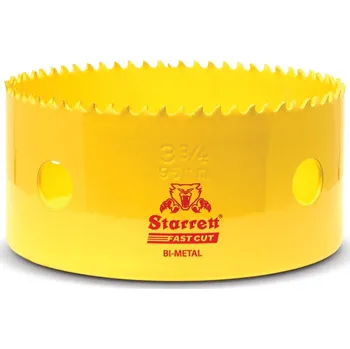 Vrták STARRETT Vykružovací vrták korunkový HSS 95mm, bimetalová děrovka - novinka FAST CUT!