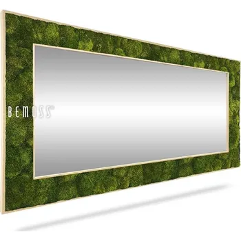 Zrcadlo Mechové zrcadlo hranaté SIBERIAN - Vnější rám 100 × 80 cm (zrcadlo 74 × 54 cm)