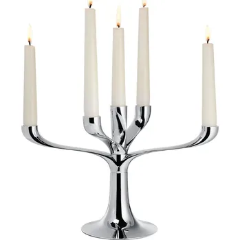 Svícen Svícen na kónickou svíčku CANDELABRA 30 cm, stříbrná, Philippi