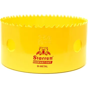 Vrták STARRETT Vykružovací vrták korunkový HSS 92mm, bimetalová děrovka - novinka FAST CUT!