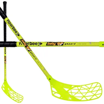 Florbalová hůl FLOORBEE Baby Gepard 36 Florbalová hůl žlutá, Pravá (pravá ruka dole), 75cm (=85cm)