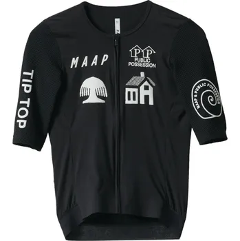 cyklistický dres MAAP + Public Possesion Emerge Jersey - black M