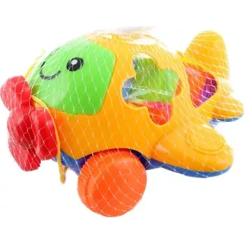 Hračka pro nejmenší vkládačka letadlo – plastová hračka pro děti od 3 let